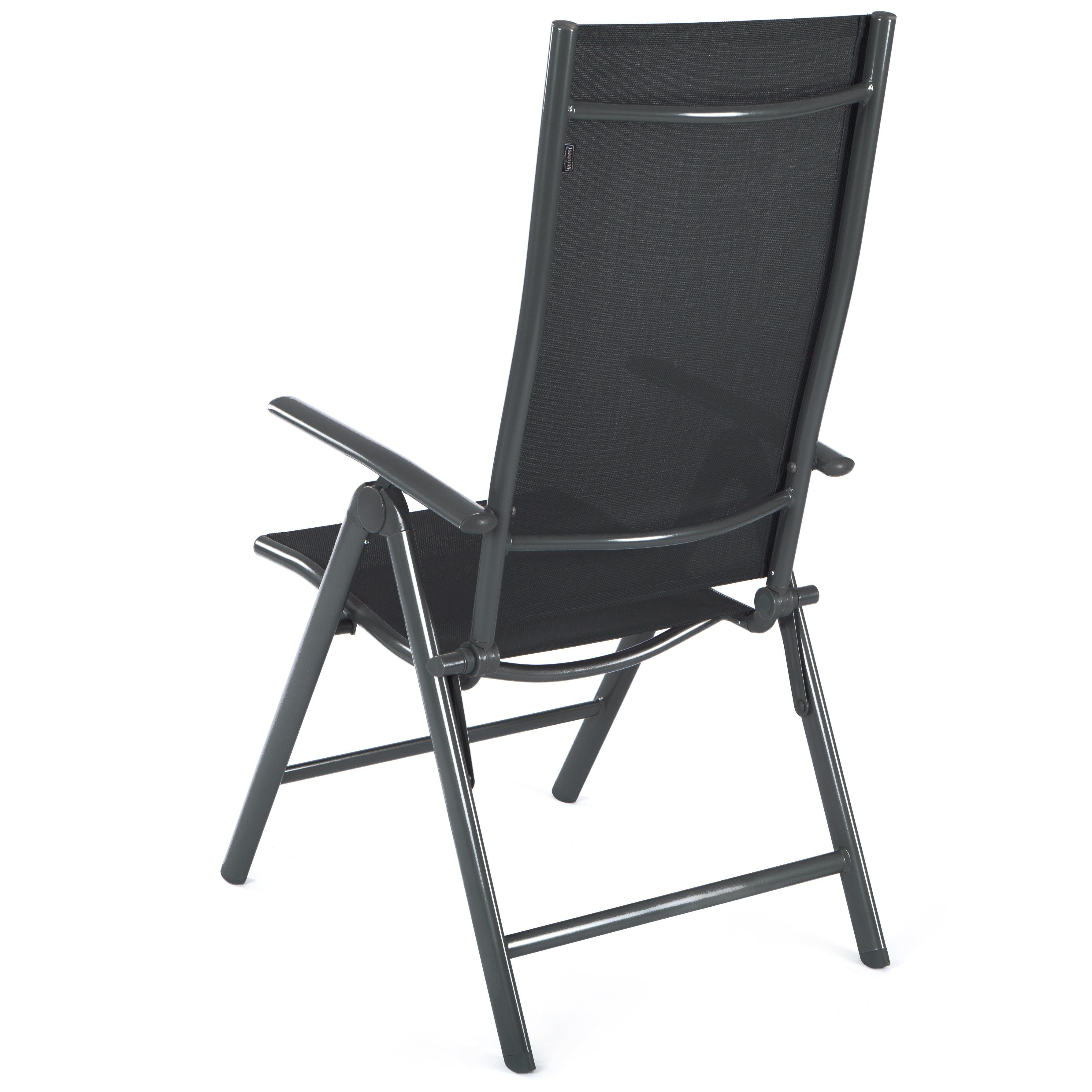 Amazon.de: Ultranatura Hochlehner Gartenstuhl Serie Korfu, Alu