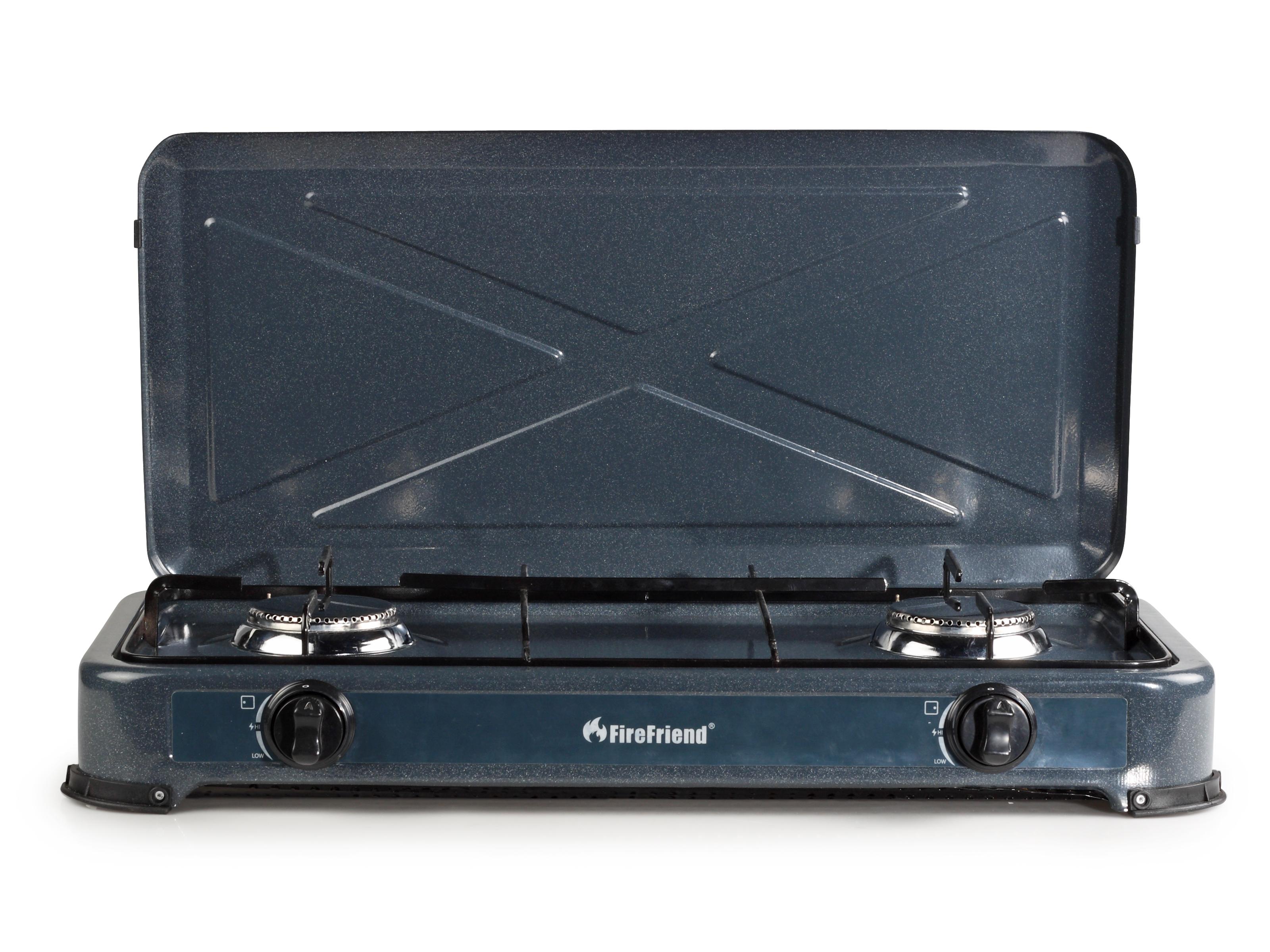 FireFriend KO6582 GasCampingkocher Thermische Sicherung 2 Brenner