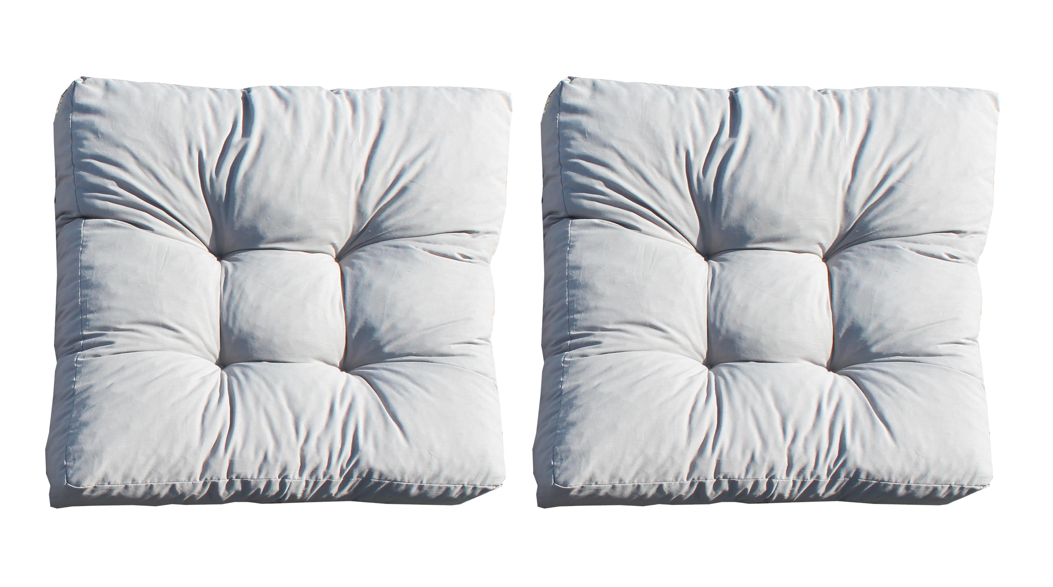 Amazon.de: Ambientehome 2er Set Loungekissen, grau, ca 60 x 60 x 10 cm
