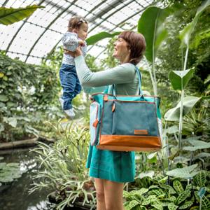 Wickeltasche mit modernem Design