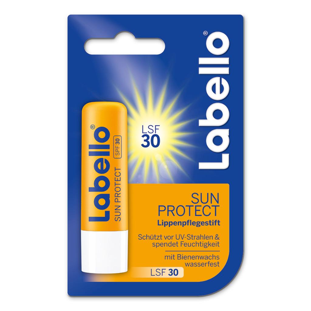 Labello Sun Protect Lippenpflegestift mit Sonnenschutz (LSF 30), 4er Pack (4 x 4,8 g) Amazon.de