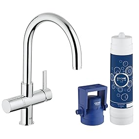 GROHE Blue Pure | Küchenarmatur mit Filterfunktion, Starterkit | C