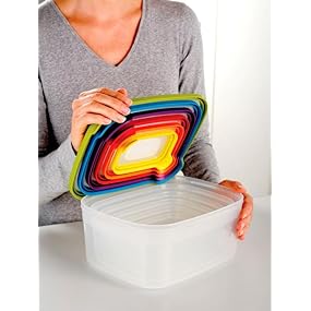Joseph Joseph Nest Vorratsbehälter-Set, 6-teilig, mehrfarbig : Amazon