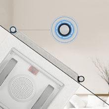 Der Roboter erkennt wo die rahmenlosen Fenster zu ende gehen