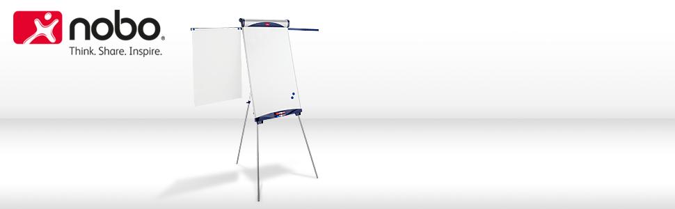 Nobo Blocco Ricambio Flipchart - 50 Fogli 650x955 Mm, Bianco, Per Lavagne E Riunioni - Foto 4