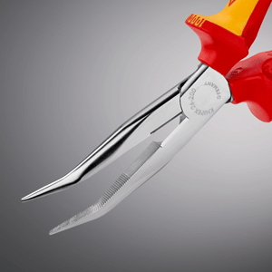 Knipex 26 26 200 – Flachrundzange mit Schneide, VDE-geprüft