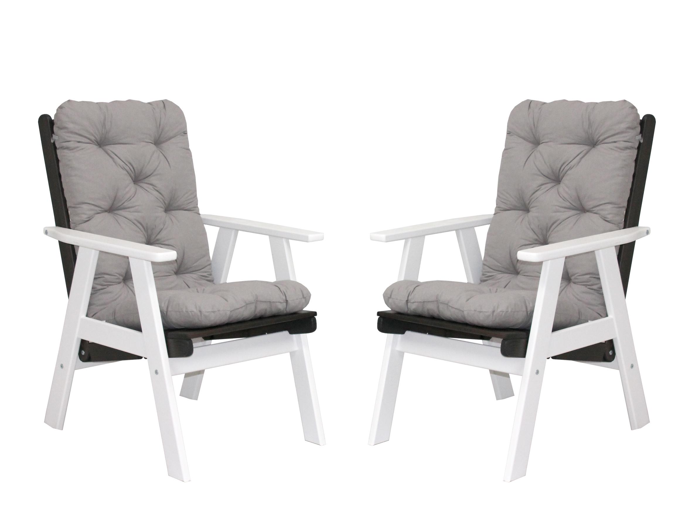 Amazon.de: Ambientehome 90480 Balkonset verstellbarer Hochlehner Stuhl