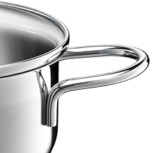 Silit Diamant Topfset, 4-teilig, mit Glasdeckel, Kochtopf