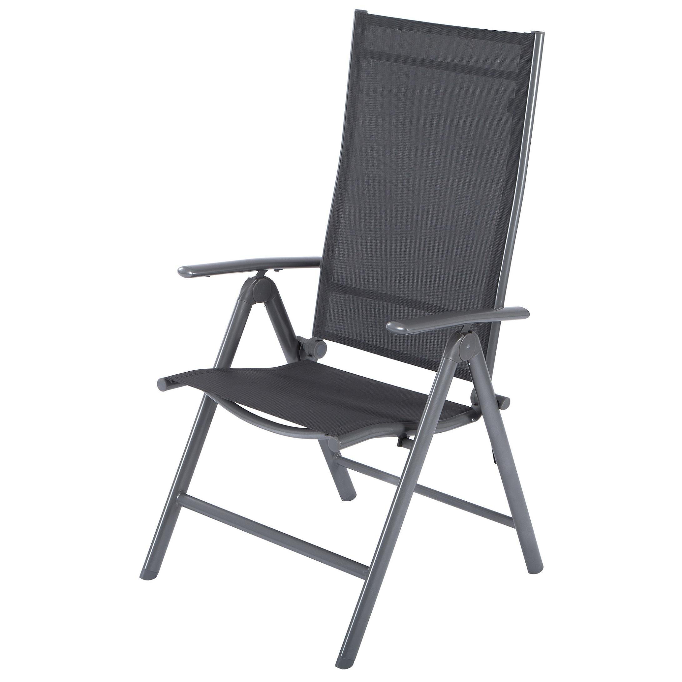 Amazon.de: Ultranatura Hochlehner Gartenstuhl Serie Korfu, Alu