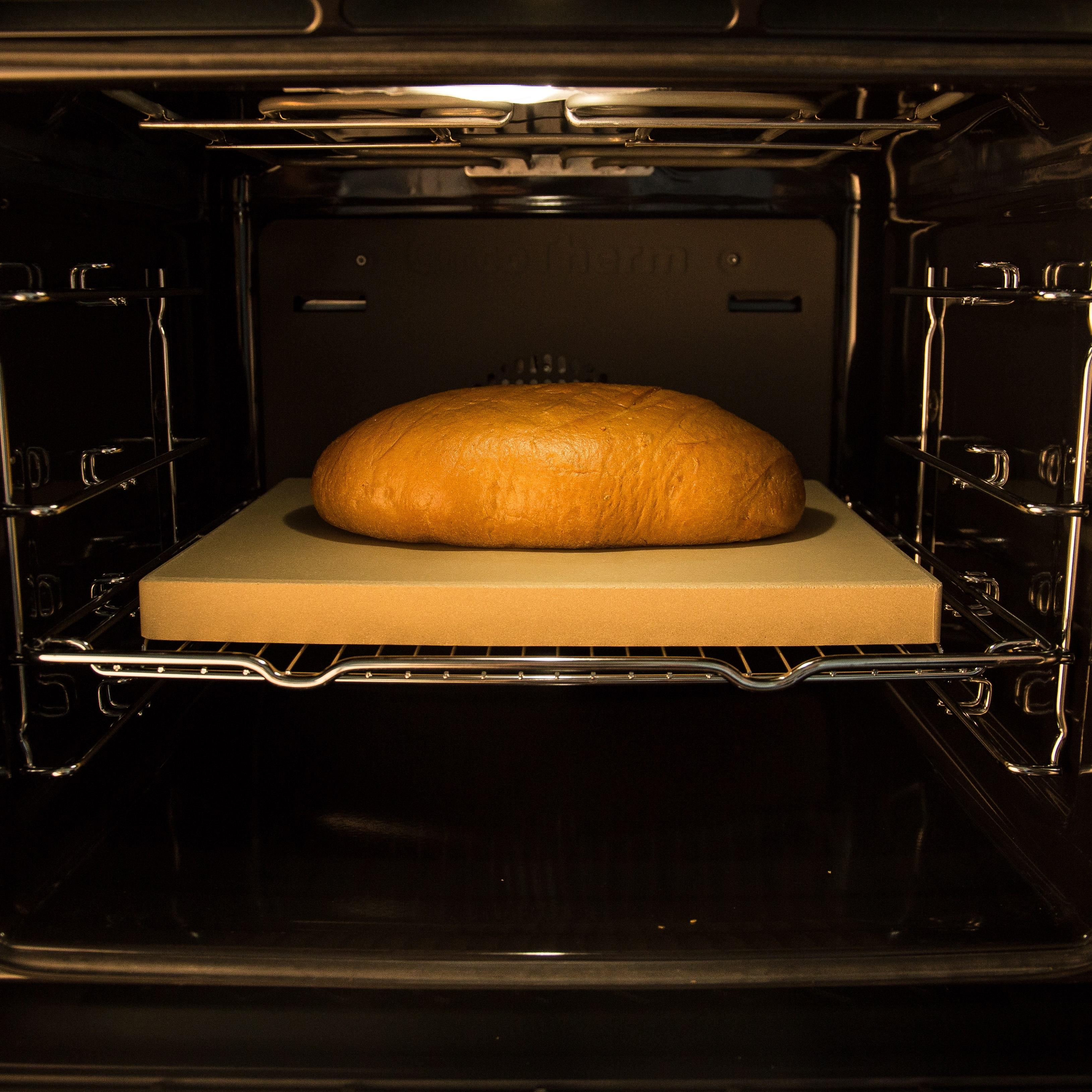 Levivo Pizzastein/Brotbackstein aus hitzebeständigem Cordierit, 30 x 38 x 3 cm: Amazon.de: Küche ...