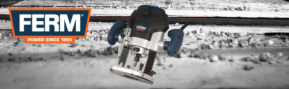 FERM PRM1015 Oberfräse - Fräsmaschine - 1300W - LED-Arbeitslicht - Soft ...