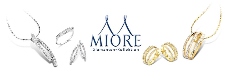 Miore Ohrringe Damen – Hängend, Weißgold 9 Karat (375), Mit Süßwasserperlen, In Geschenkbox