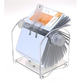 SANRUI Visitenkartenhalter Acryl - Transparenter Aufsteller Für 180 Karten