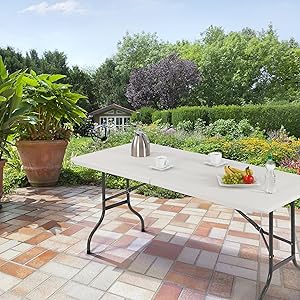 Ultranatura Multifunktionstisch Bamberg aus Kunststoff in Weiß