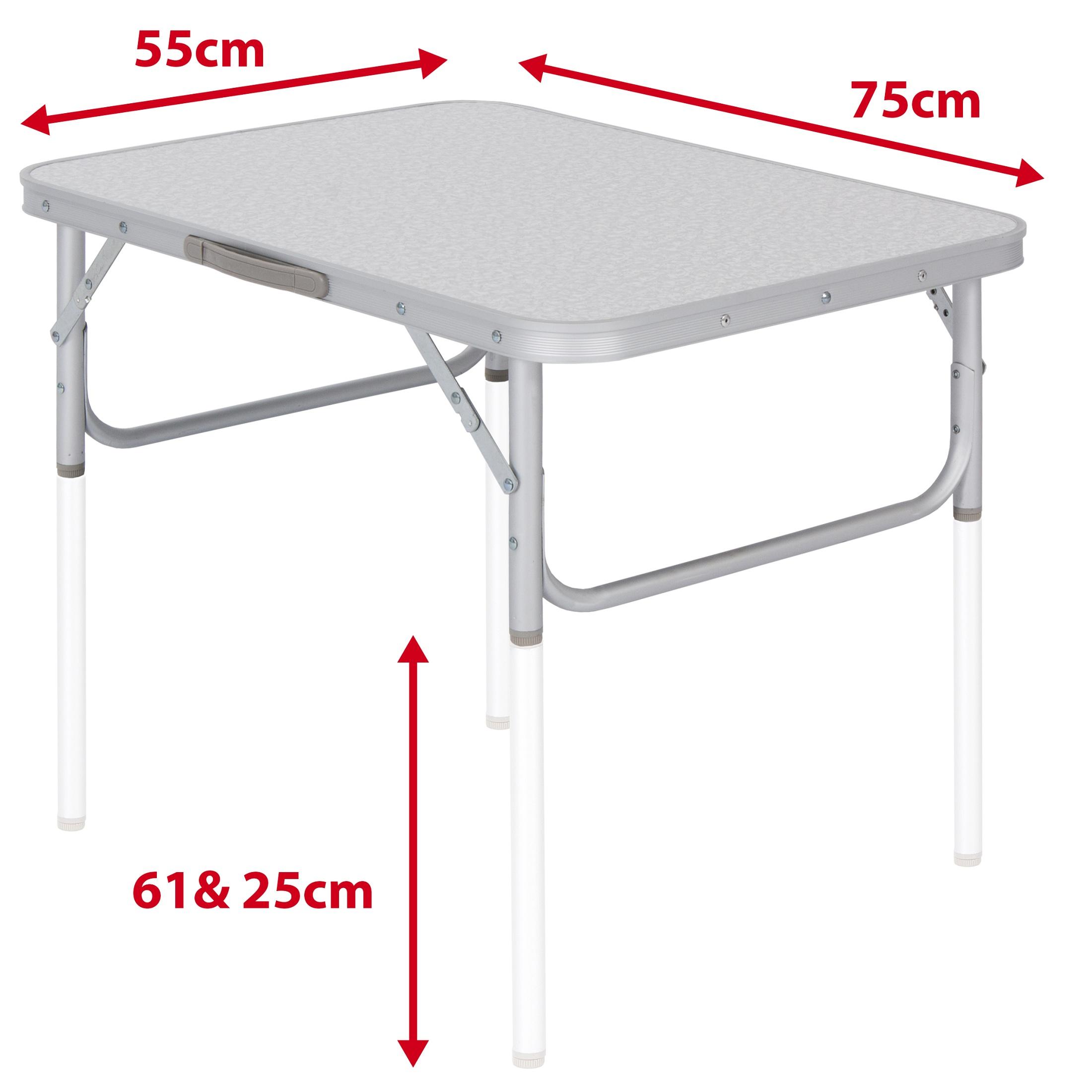 Ultranatura Campingtisch Lindau, Alu Klapptisch leicht, Camping Tisch