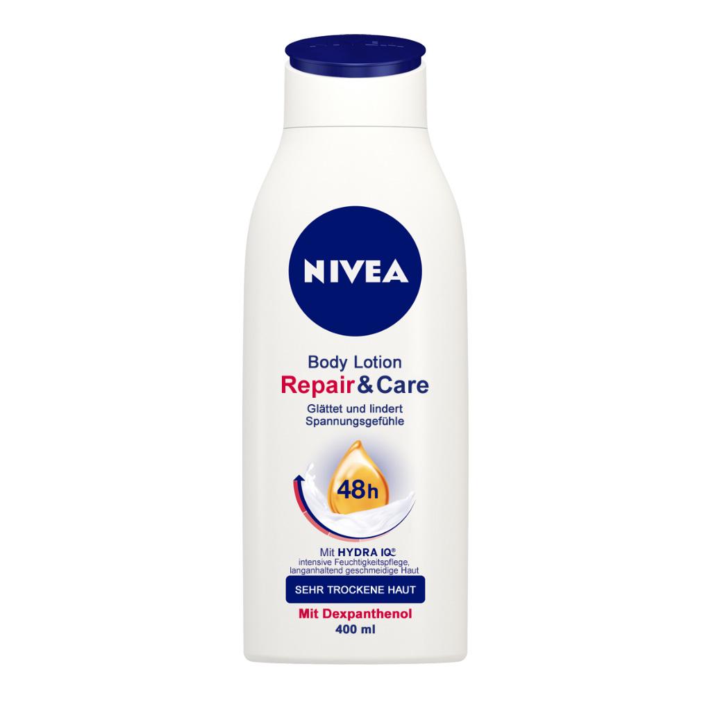Nivea Repair & Care Body Lotion, für sehr trockene Haut, 3er Pack (3 x