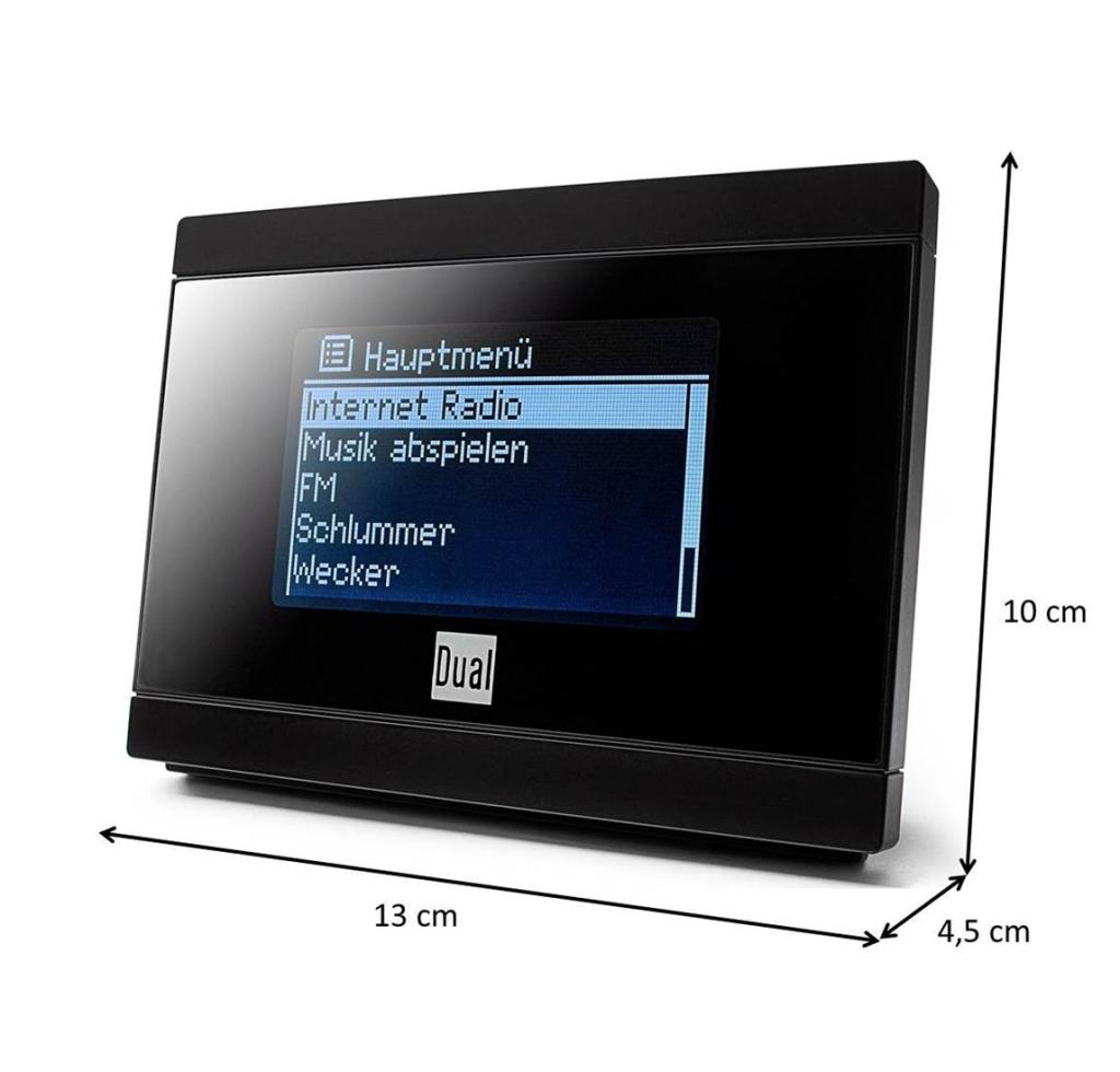 Dual IR 2A für Stereoanlage (WiFi, UKW, UPnP, 3,5 mm Klinke) mit Uhr