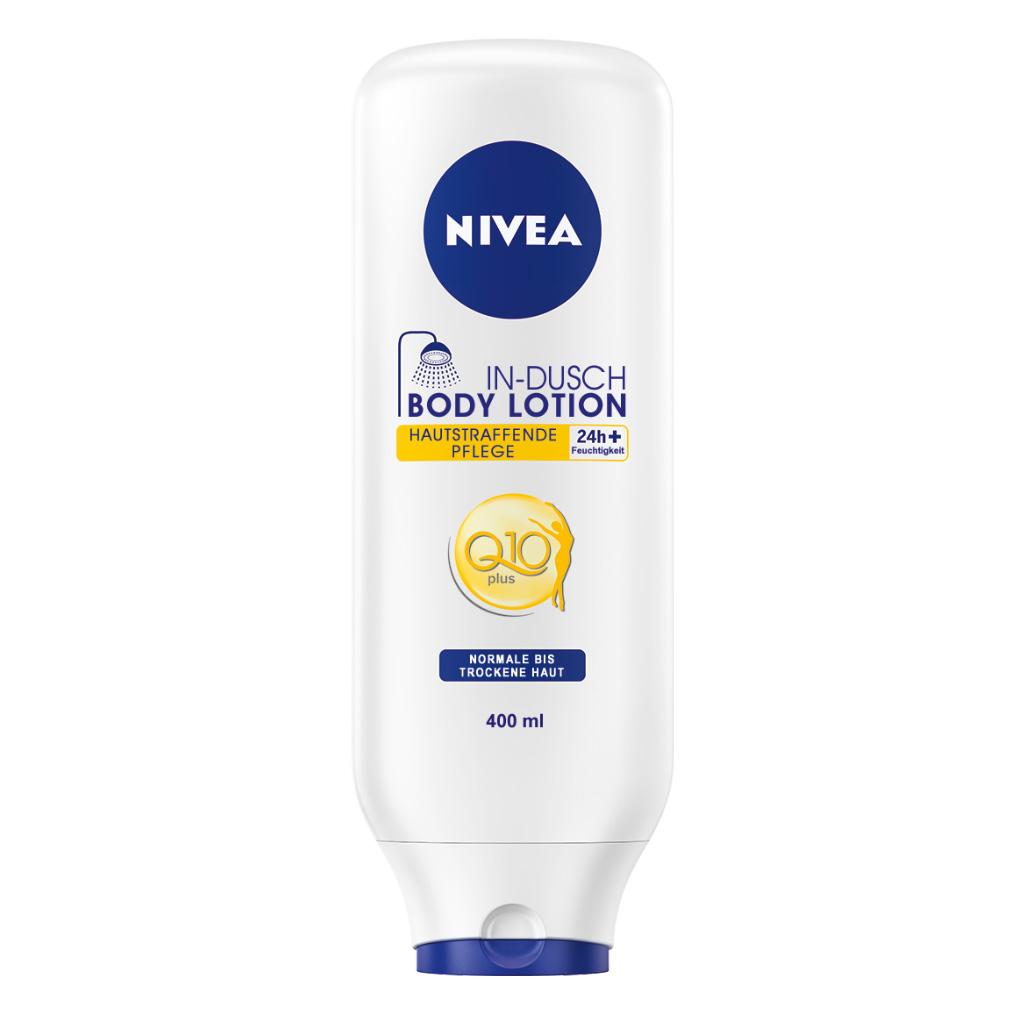 Nivea Hautstraffende InDusch Body Lotion Q10, 1er Pack (1 x 400 ml