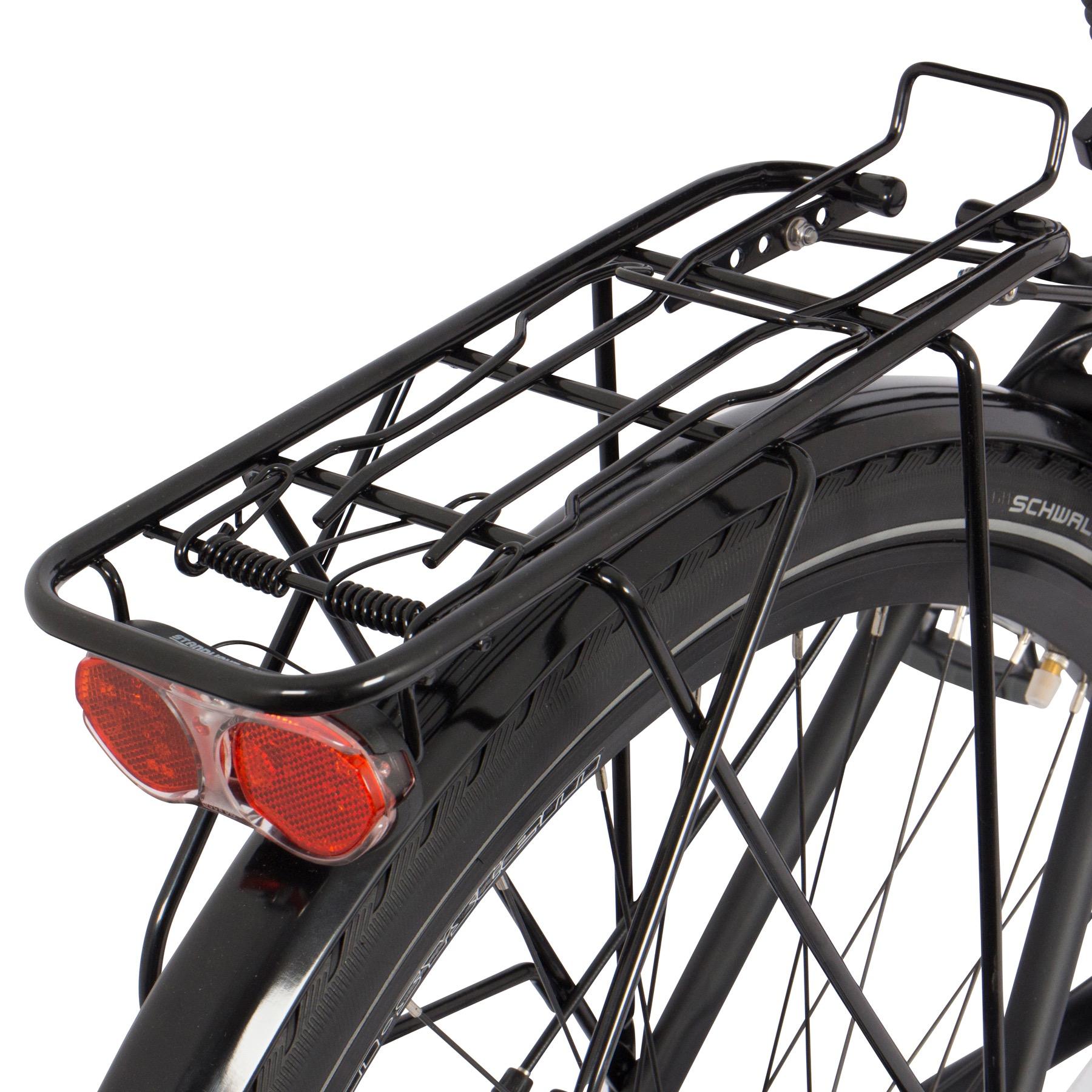 gregster aluminium trekking-bike fahrrad stvzo schwarz 28 zoll gr-6695