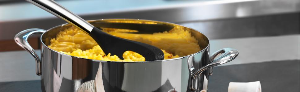 Risottiera Lagostina Patrimonio - Acciaio Inox 18/10, Fondo 5 Strati, Coperchio In Legno - Foto 9