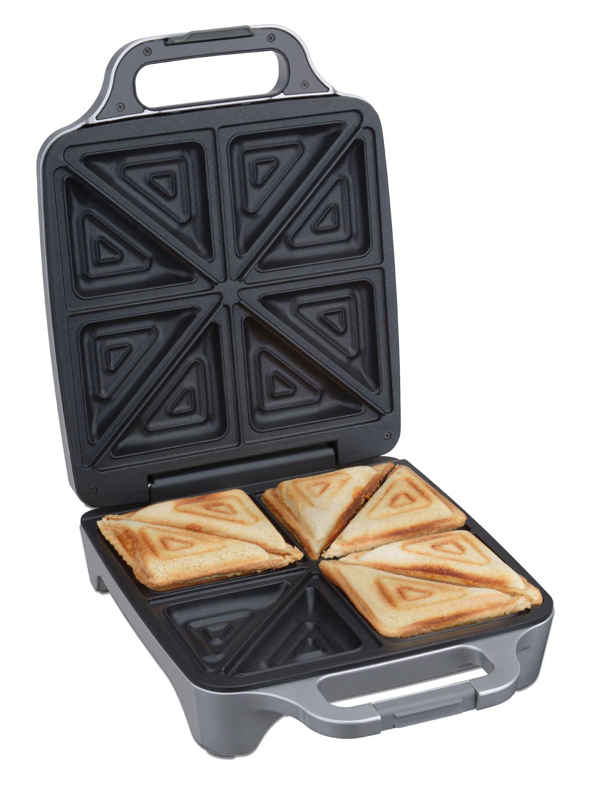 Amazon.de Cloer 6269 Sandwichmaker XXL / 1800 W / für 4 Sandwiches