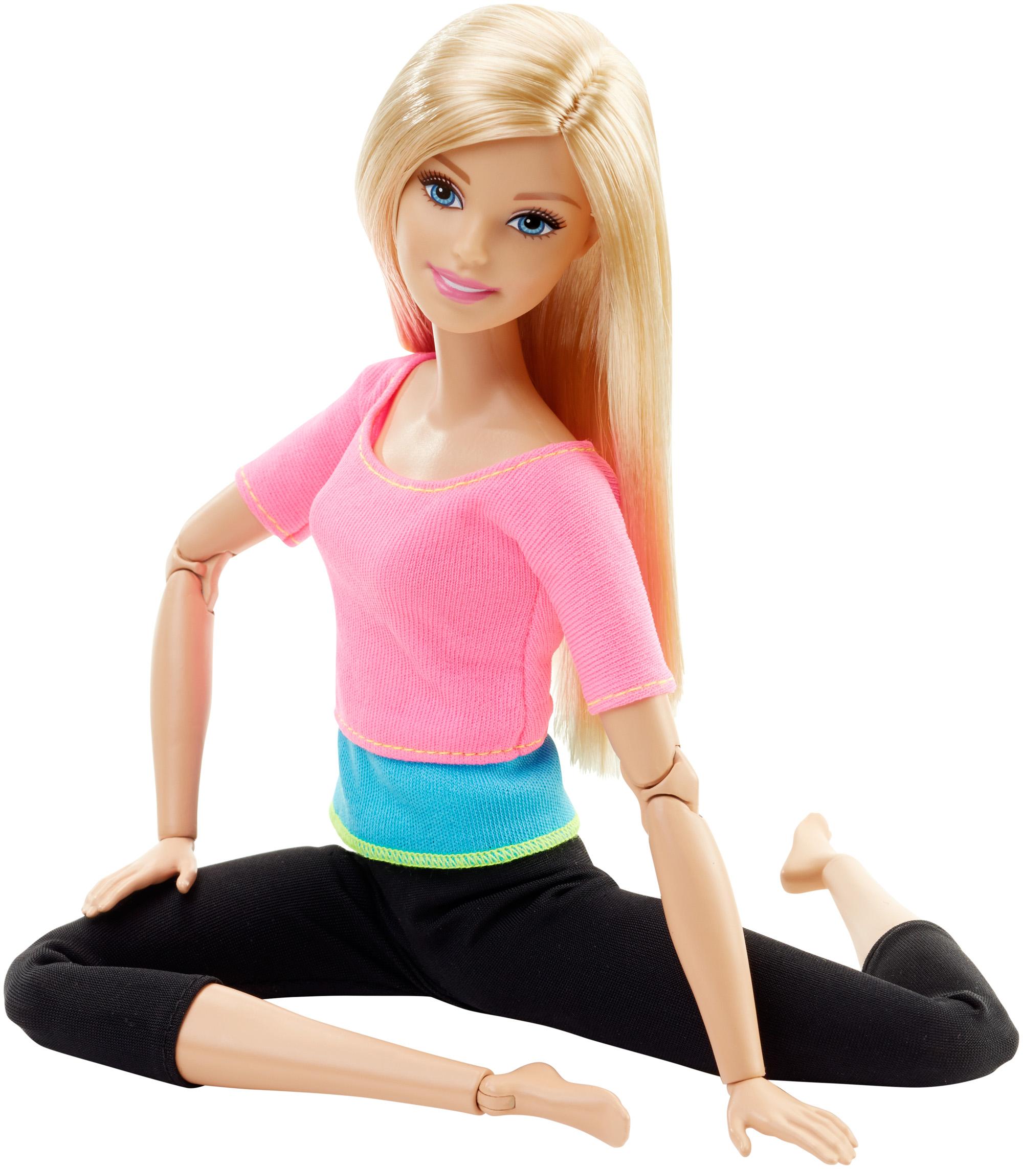 Mattel Barbie Dhl82 Barbie Made To Move Puppe Mit Pinkem Top Amazonde Spielzeug 