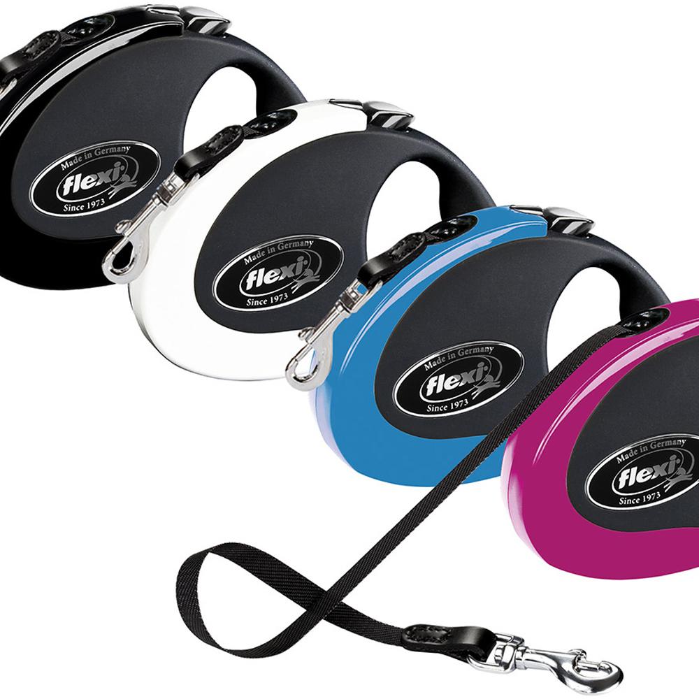 FLEXI New Classic Leine Größe M Cord Bis 20 Kg 8 M Rosa :: Hund