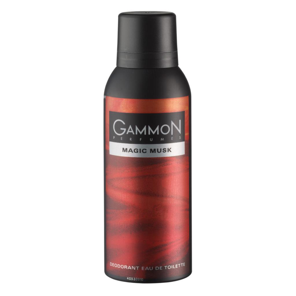 Gammon Magic Musk Deodorant Eau de Toilette, 3er Pack (3 x 150 ml