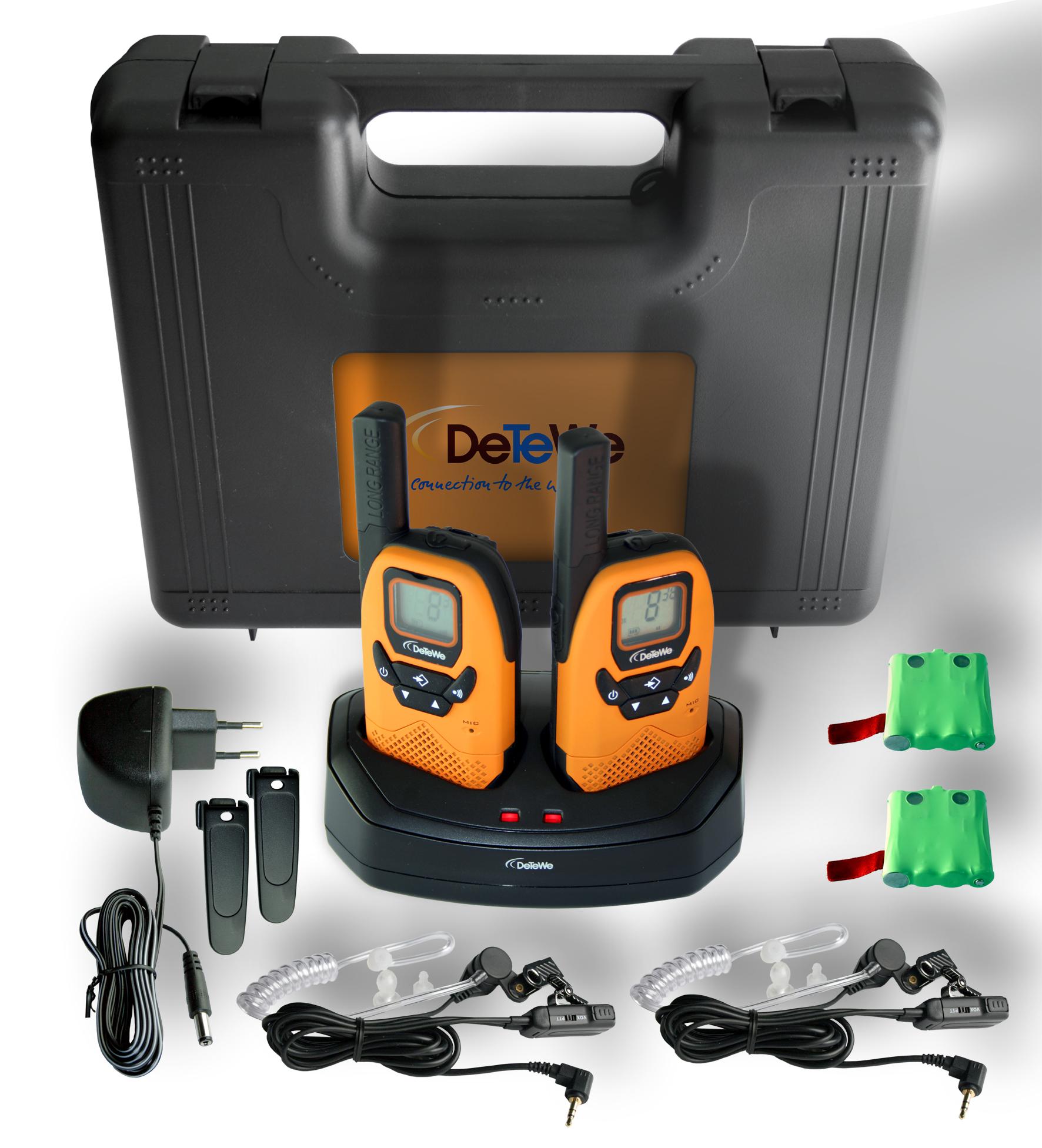 DeTeWe Outdoor PMR 8000 Funkgerät 2er Set mit einer Reichweite von bis ...