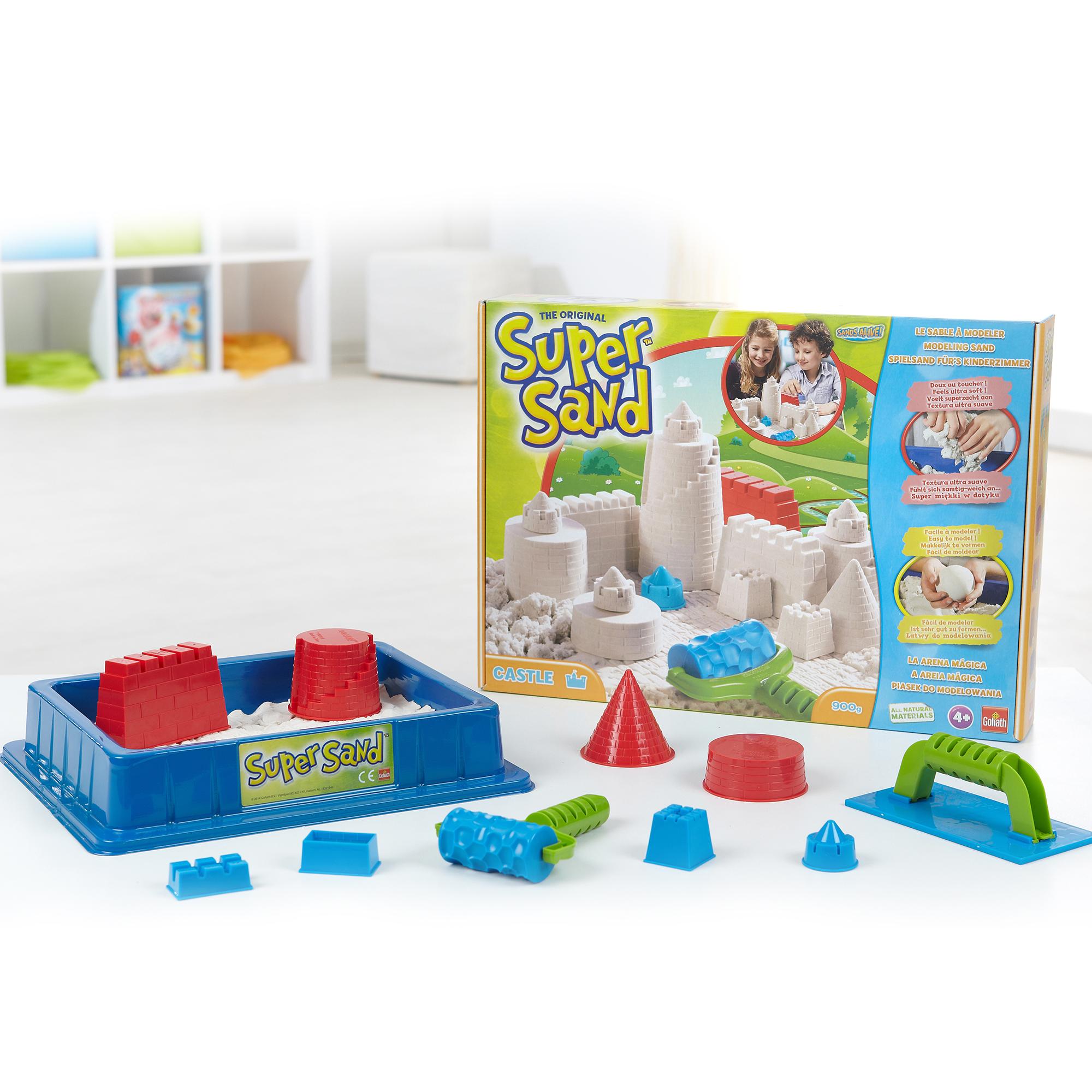 Goliath 83219 SuperSandSet Castle, modellierbarer magischer Sand
