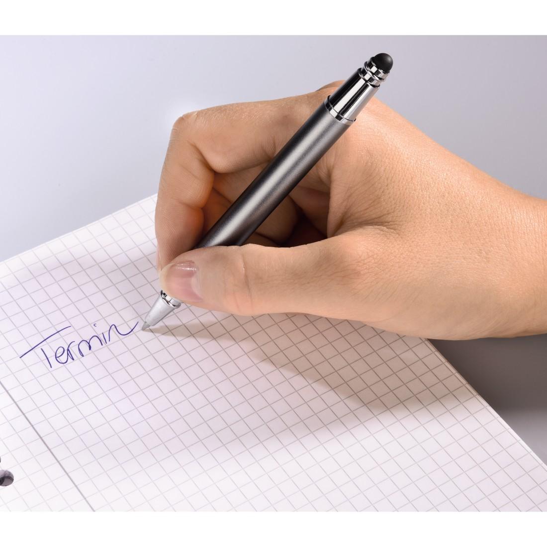 Hama 2in1 Eingabestift mit integriertem Kugelschreiber: Amazon.de ...