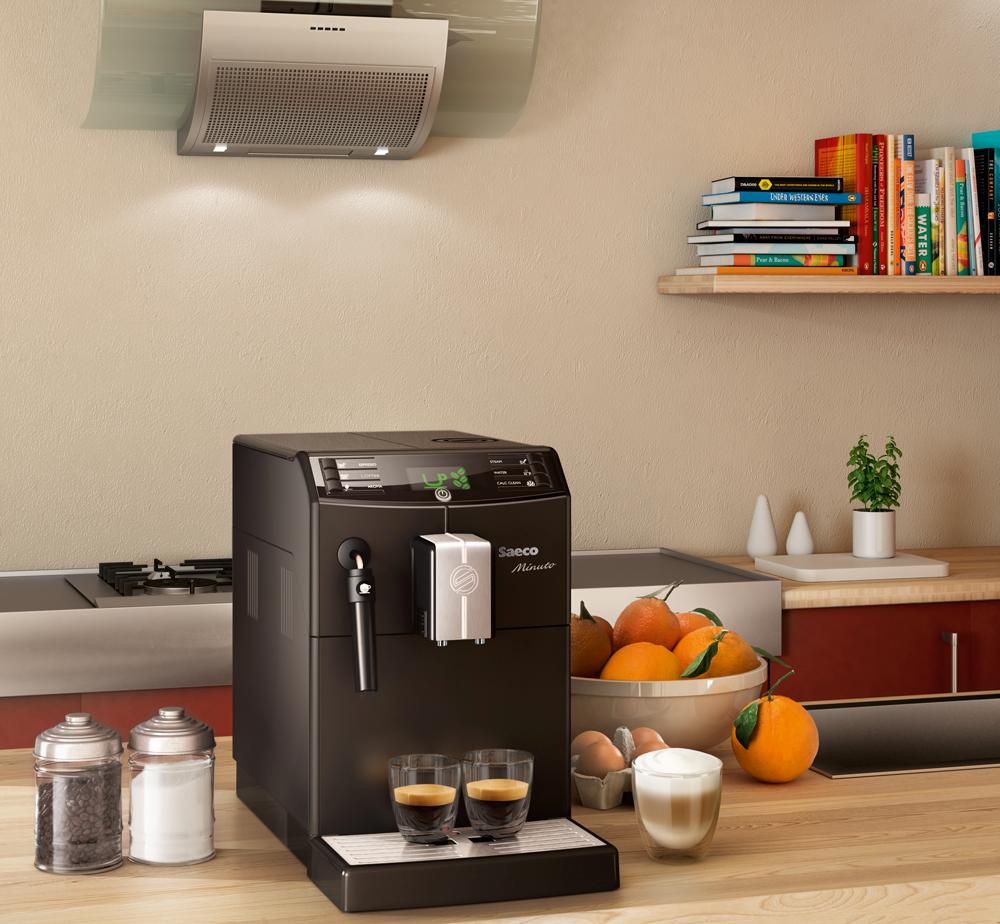 Saeco HD8761/01 Minuto Kaffeevollautomat, klassischer