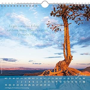 Geh Deinen Eigenen Weg 2017 Dekorativer Wandkalender Mit