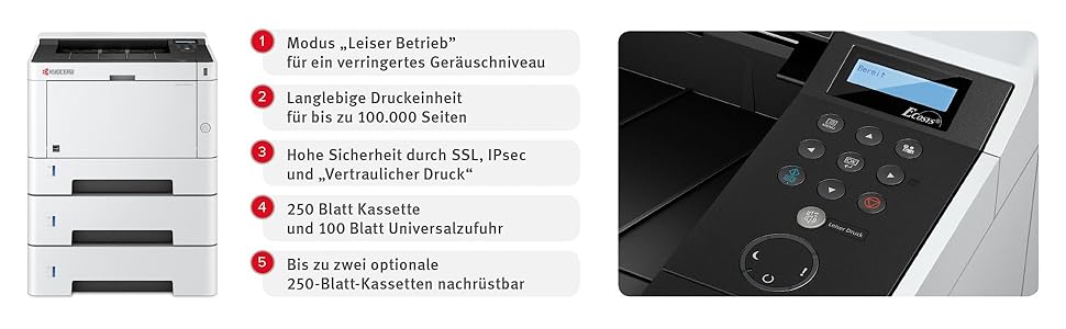 Kyocera Ecosys P2040dn Laserdrucker: Amazon.de: Computer & Zubehör