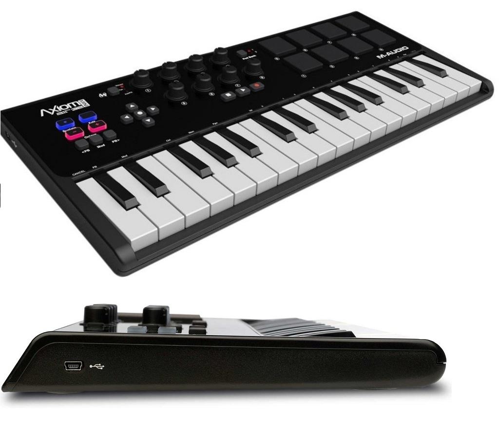M Audio Axiom Air Mini 32 Ableton M-Audio Axiom AIR Mini 32 Kompakter MIDI USB Keyboard (Pad Controller