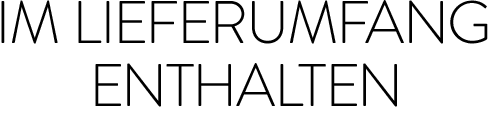 Im Lieferumfang enthalten