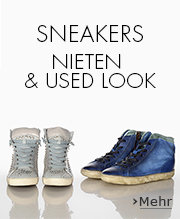 Sneakers Nieten und Used Look