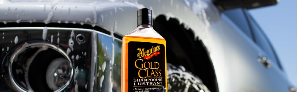 Shampooing Voiture Meguiar's Gold Class 1,89 L - Mousse Riche - Brillance Intense - Pour Tout Type De Peinture