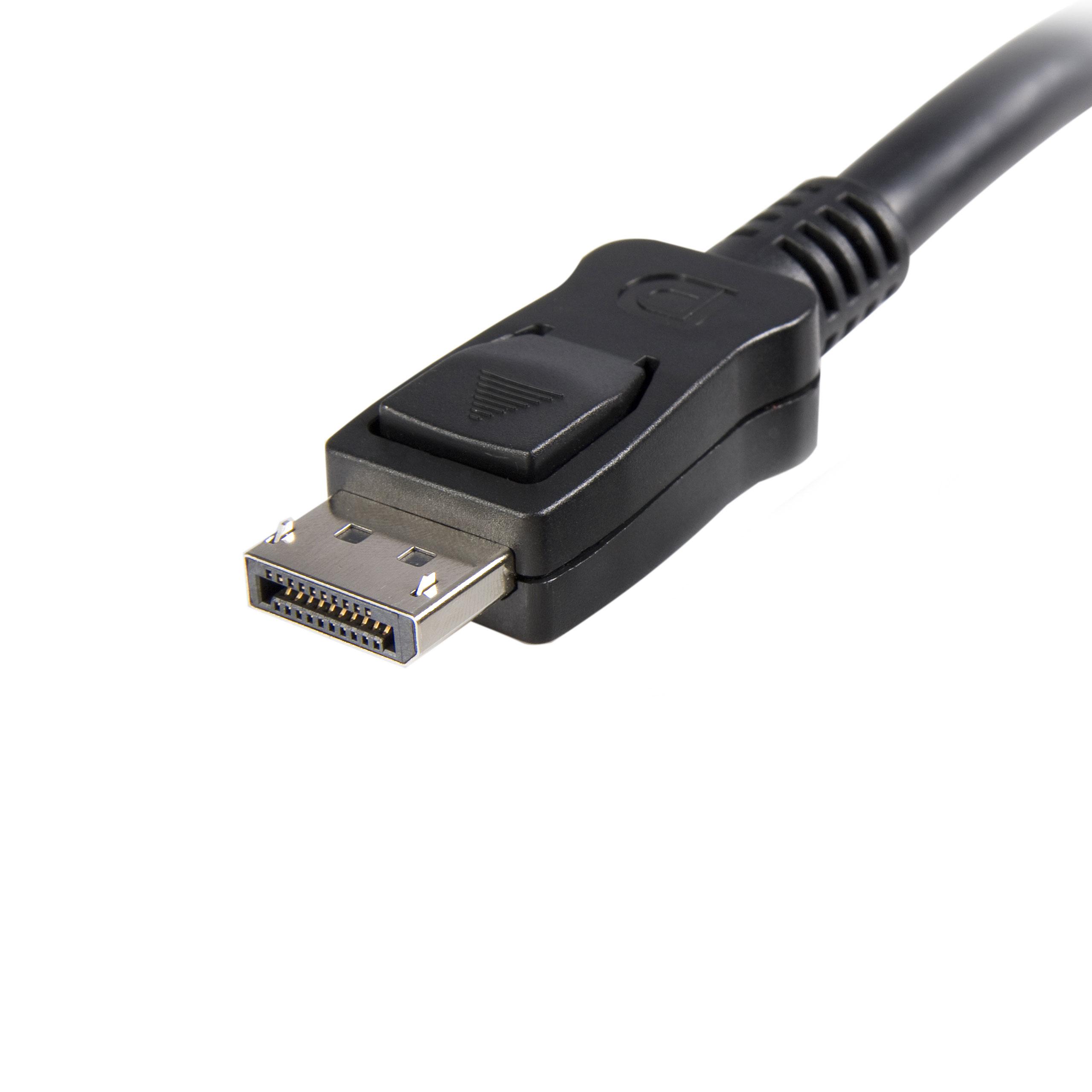 Câble certifié DisplayPort 1.2 de 2 m avec verrouillage
