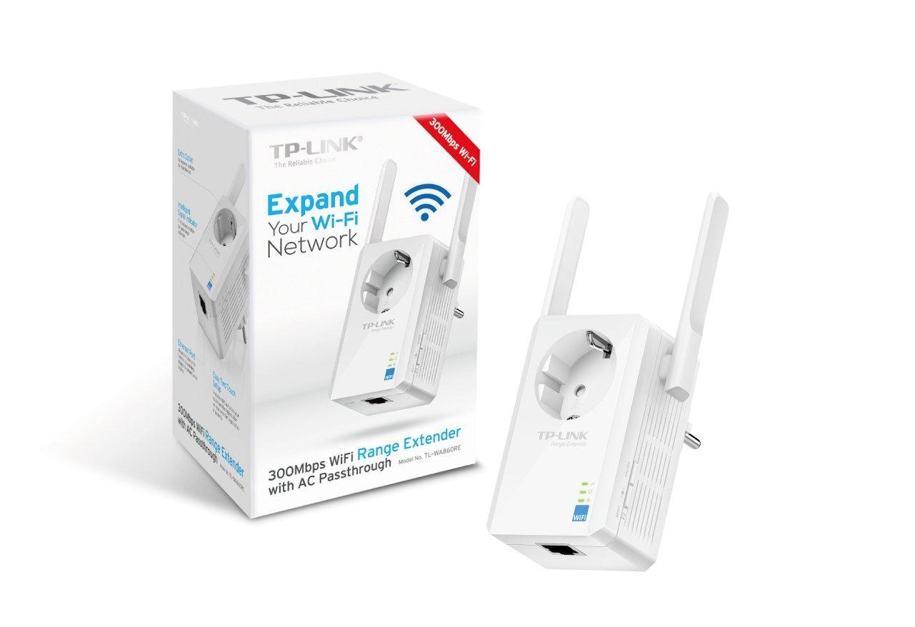 TPLink Répéteur 300 Mbps WiFi N, 1 Port Prise Intégrée
