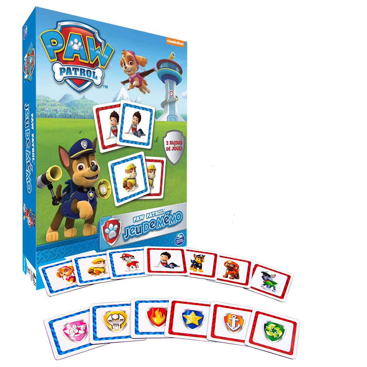 Board Games Paw Patrol - 6026134 - Memo - La Pat' Patrouille: Amazon.fr: Jeux et Jouets