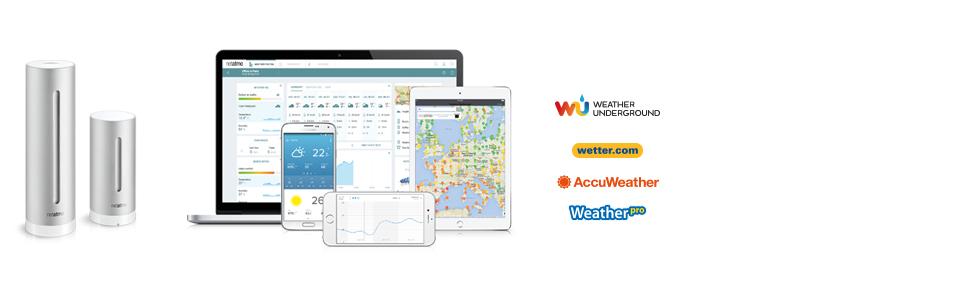 Netatmo Station Meteo connecté Smartphone Tablette 2 station meteo netatmo
