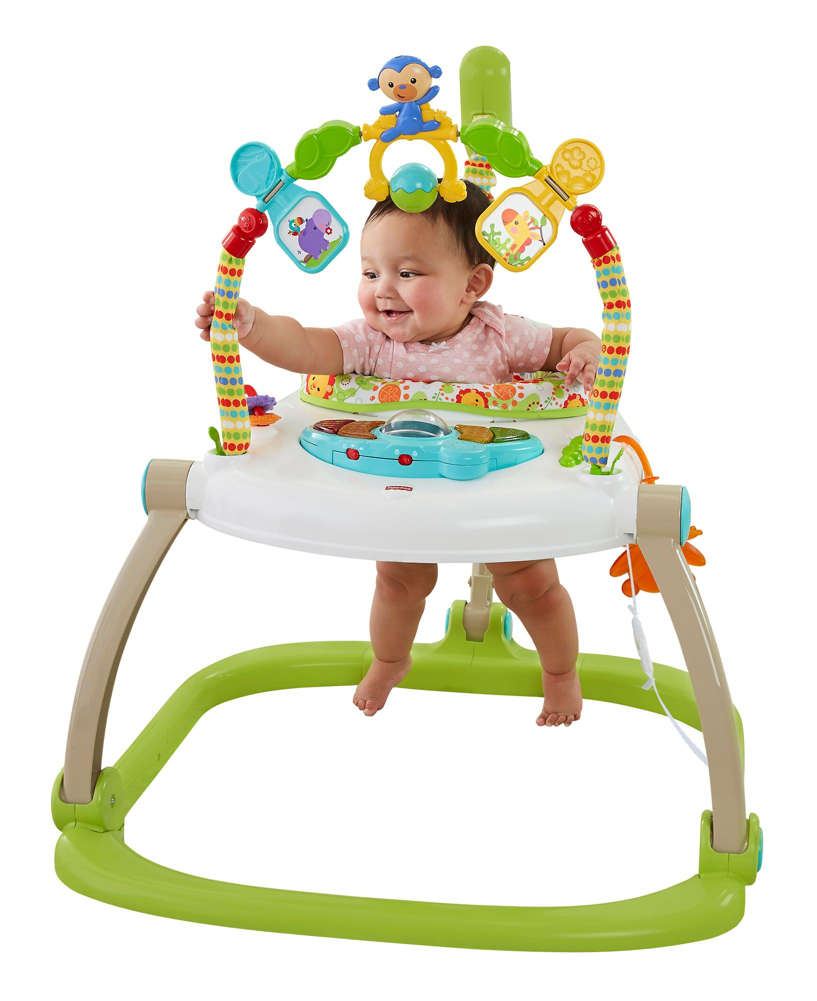 FisherPrice Jumperoo Compact Trotteur Bébé, avec Lumières, Sons et
