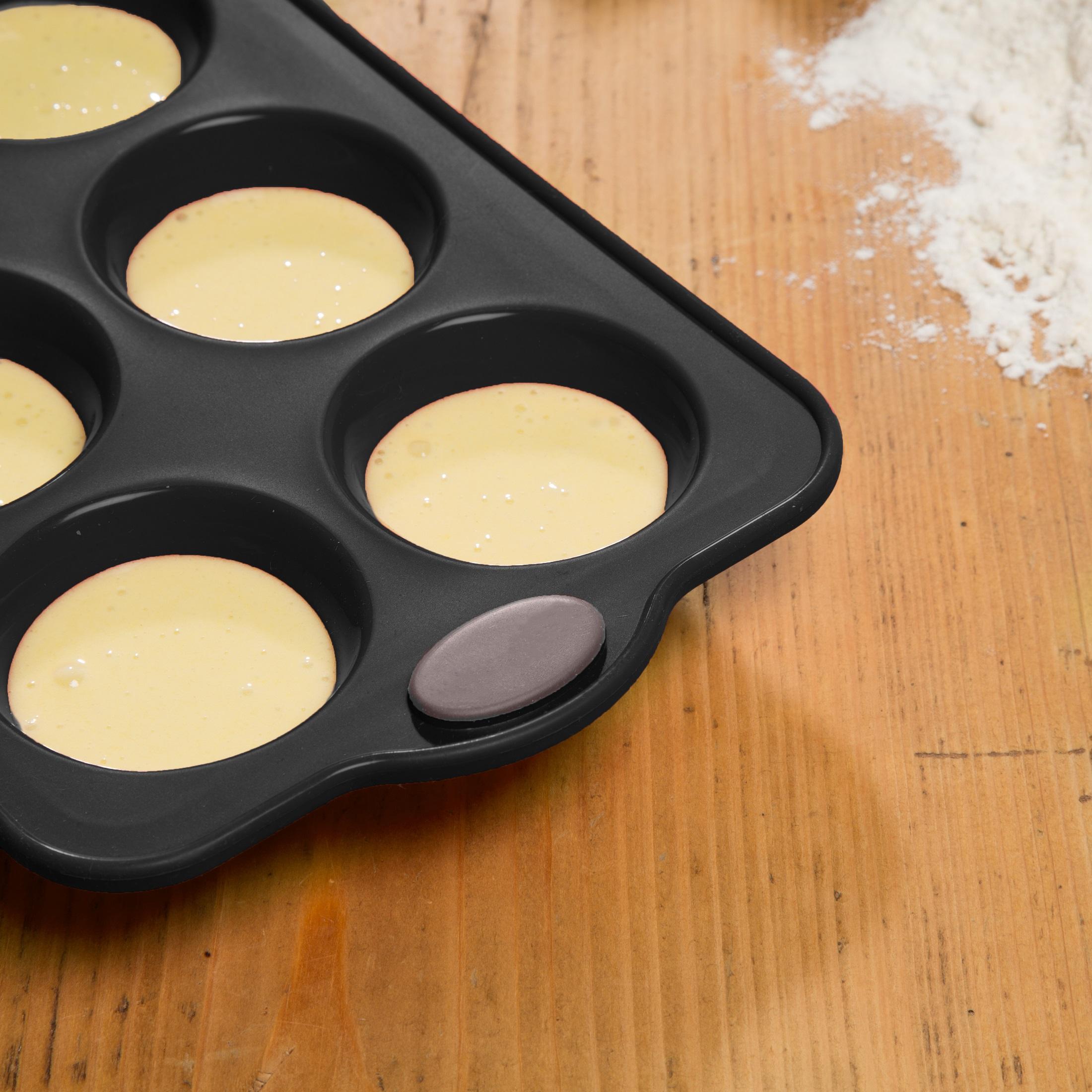 DUBENS Moule En Silicone Anti-adhésif Pour Muffins, Cupcakes, Gâteaux, Pudding, Glaçons Et Gelée, Moule à Pain En Silicone De Qualité Supérieure Kürbis