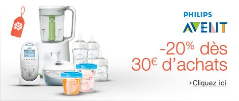 Philips AVENT : -20% dès 30€ d’achats