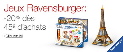 Jeux Ravensburger : -20% dès 45€ d'achats