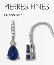 Boucles d'oreilles avec pierres fines