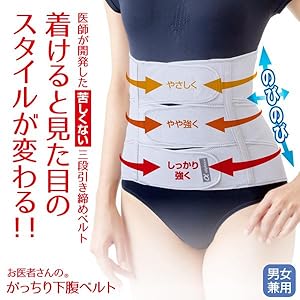 Amazon Co Jp お医者さんのがっちり下腹ベルト M L 服 ファッション小物