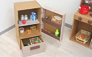 Amazon Co Jp 森井紙器 段ボール工作シリーズ おままごとダンボール冷蔵庫 文房具 オフィス用品