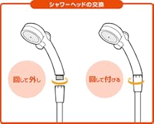 シャワーヘッドの交換
